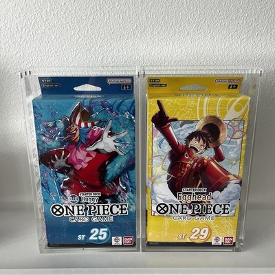 One Piece Starter Deck Acrylic Display Case for  ST15-20, ST22-29 Magnetic Lid