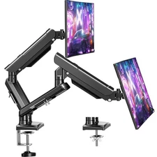 Dual Monitor Mount for 13-32 inch Screens, Gas Spring Monitor Stand for 2 Mon...