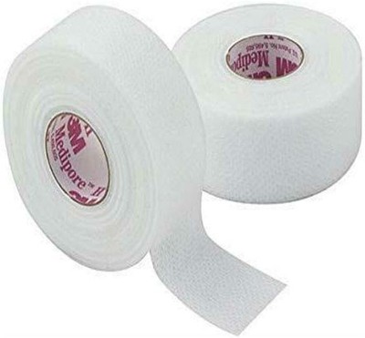 3M 2861 Medipore H Soft Cloth Tape 1'' x 10 Yards - 2 Rolls White 