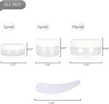 50pcs 5g Cosmetic Sample Jars Small Empty Containers for Lip Balm Makeup