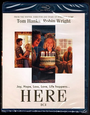 Robert Zemeckis' HERE (Blu-ray, 2024, Candian Import) Tom Hanks, Robin Wright