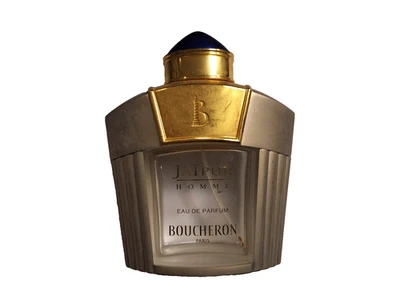 BOUCHERON Pour Homme – Eau de Parfum – Flacon vintage doré et bleu (Paris) - Photo 1/2