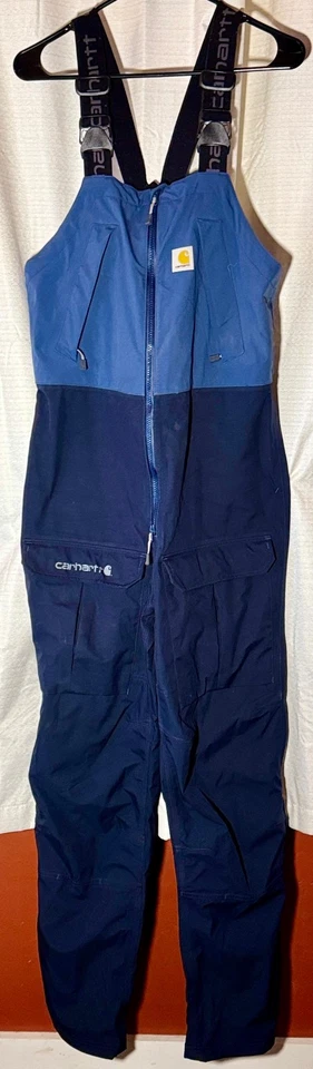 CARHARTT MEN'S SIZE SMALL STORM DEFENDER FORCE WATERPROOF MIDWEIGHT BIB OVERALL - Image 2 of 4