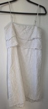 Zara Basic Sleeveless Mini Dress S White Black Striped Boho Sundress Gown