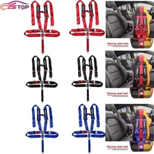 3IN 5 Point Racing Harness Latch Quick Release Safety Seat Belt ATV UTV Offroad