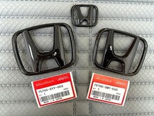 3pcs Glossy Black Emblem Fit For Honda Civic Sedan 2022-2026 Front Rear Badge 3pcs Glossy Black Emblem Fit For Honda Civic Sedan 2022-2026 Front Rear Badge