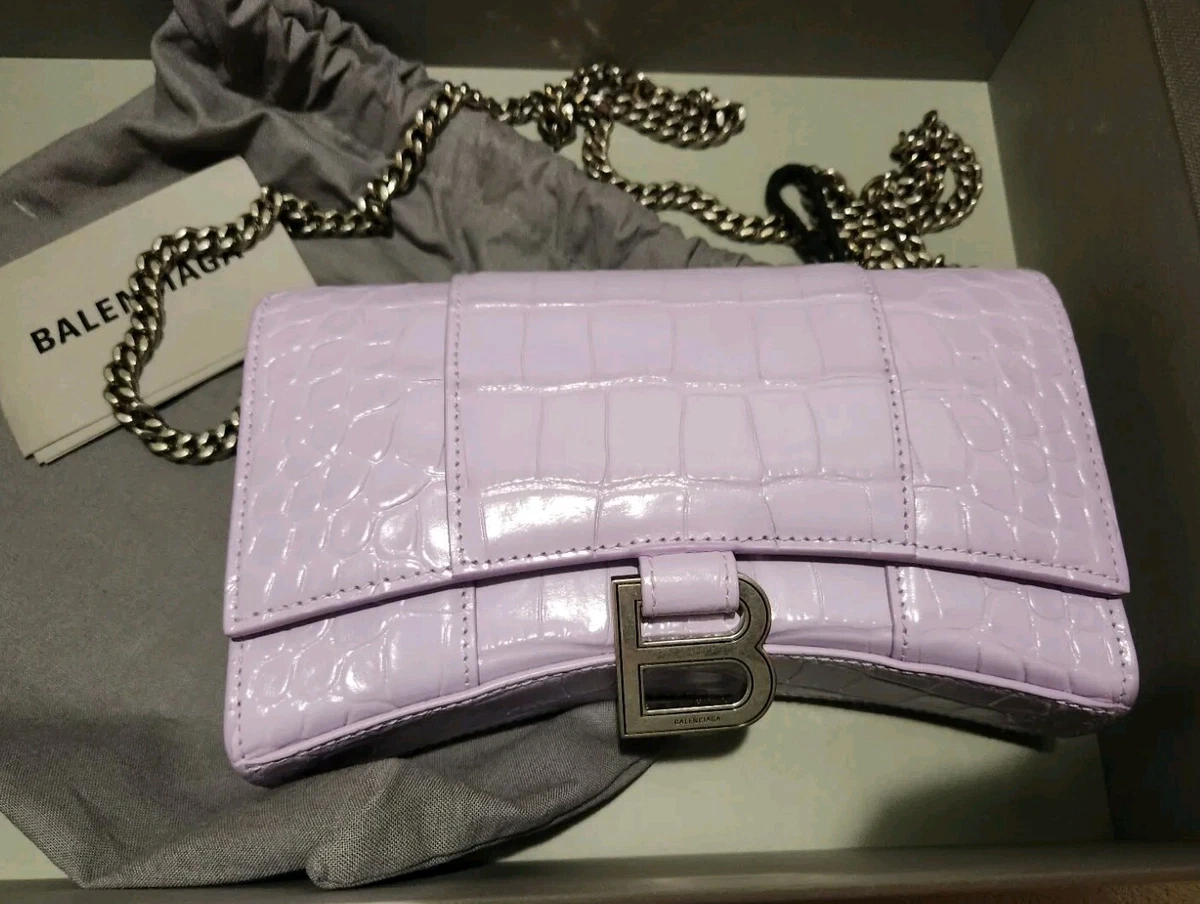 Balenciaga Crush XS Chain Bag Violet Lilac New With Tags and Box