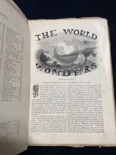 The World Of Wonders 1873 Illustrated Scarce - Picture 7 of 7