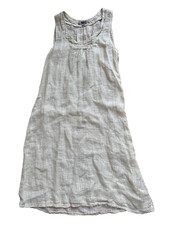 Flax pale yellow gauzy Summer Dress Sz P