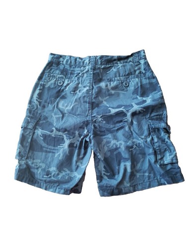 Ring of Fire Boys Cargo Shorts Size 14 Navy Camo Pants - Picture 2 of 13