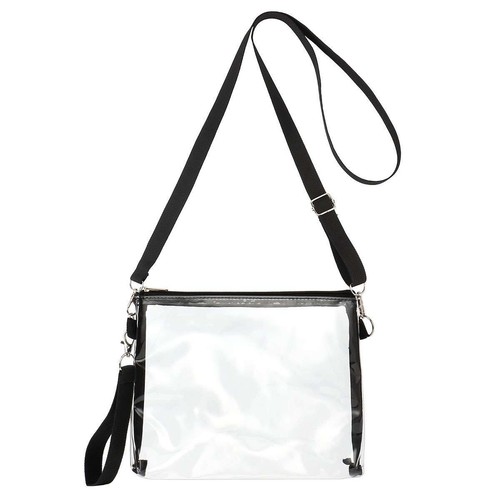 1-2Pcs Clear PVC Tote Bag Women Large Transparent Handbag Purse Stadium Security - Picture 13 of 15