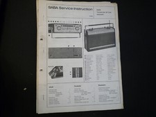Original Service Manual Schaltplan Saba Transeuropa de Luxe Automatic