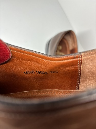 Zapatos de vestir vintage Florsheim Duckie marrón para hombre 10,5 D punta lisa Derby - Imagen 6 de 12