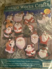 Tobin Lots Of Santas/stocking Ornaments Stocking Kit Lot Of 3