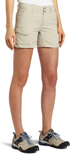 Columbia Women's Shorts Silver Ridge Short Pants, Beige (Fossil), Size: 32 (W4 / - Picture 3 of 4