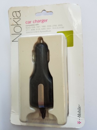 Rare T-Mobile Pin Car Charger For Nokia 1208 1661 7510 5130 5300 5610 6263 Phone - Picture 1 of 3