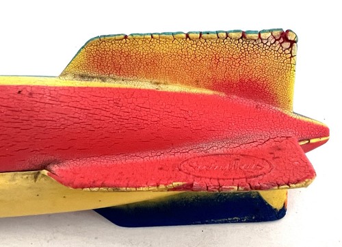 Vintage TOYPEDO Schwimmspielzeug Schwimmbad Torpedo Blimp Wasserrakete Original Alt - Bild 8 von 12