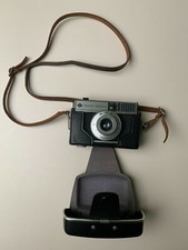 Agfa Isomat-Rapid C mit Agfa Color-Agnar 4,5/38mm mit ETUI, Silber/Schwarz, GUT