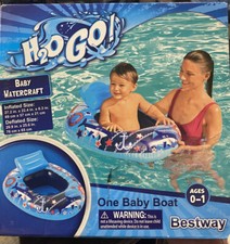 pool water boat swim safe water boat with backrest 0-1 baby water boat