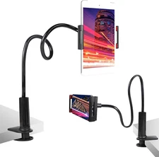 Tablet Stand Holder for Bed Gooseneck Adjustable Flexible Long Arm Tablets Mount