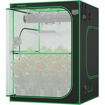 VIVOSUN P558 Pro Growzelt 2000D Pflanzenzelt 150x150x200cm,100% Reflektierend