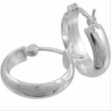 925 Silver 17mm Mini Hoop Earrings