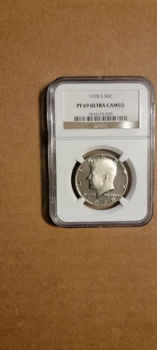 PF pr 69 Ultra CAMeo 1978 S Kennedy Half Dollar NGC Graded old Brown Label 50c