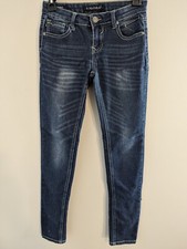 Girls child Vigoss Size 12 The Jagger Skinny Jeans Embroidered Back Pockets