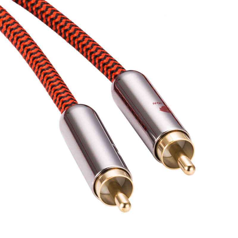 Shielding OFC Audio Cable Stereo 6.35mm to 2 RCA for Mixer Console AMP