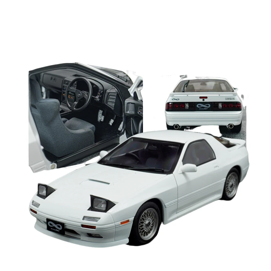 1/18 Mazda Savanna RX-7 RX 7 FC3S Whelart White Diecast Model Toy