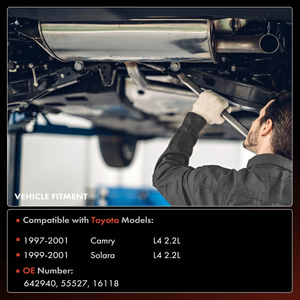 Novo conversor catalítico traseiro para Toyota Camry 1997-2001 Solara 1999-2001 L4 2.2L - Imagem 2 de 4