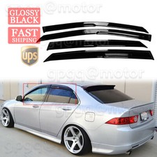 For Acura Tsx Sedan 2004-2008 Jdm-mugen Style Window Visor Rain Guard Deflector For Acura Tsx Sedan 2004-2008 Jdm-mugen Style Window Visor Rain Guard Deflector