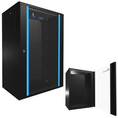 Extralink Netzwerkschrank Serverschrank Wandgehäuse 19'' 18HE 600x450 Schwarz