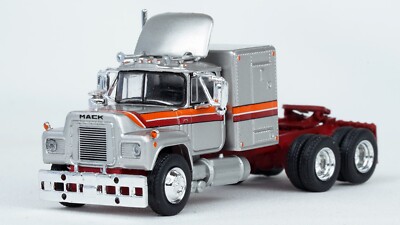 Brekina Mack RS700L Truck Tractor Silver/Stripes #85806 HO 1/87