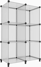 HOMIDEC 6-Cube Light Grey Cube Storage Organizer, 38x38x12'', 