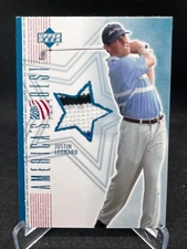 2002 Upper Deck America's Best #JLAB Justin Leonard Shirt Relic