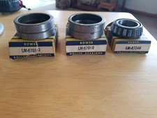 Bower Roller Bearings 1 LM 67048 2 Boxes of LM67010 Bearing Cups 2 per Box 4