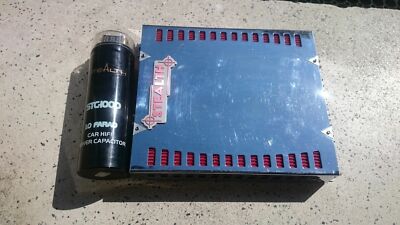 STEALTH POWER CAPACITOR STC-1000 FARAD 1.0 Oldschool Car Audio