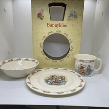 Royal Doulton Bunnykins Children  s Set 1989- Cereal Bowl, Mug And Plate