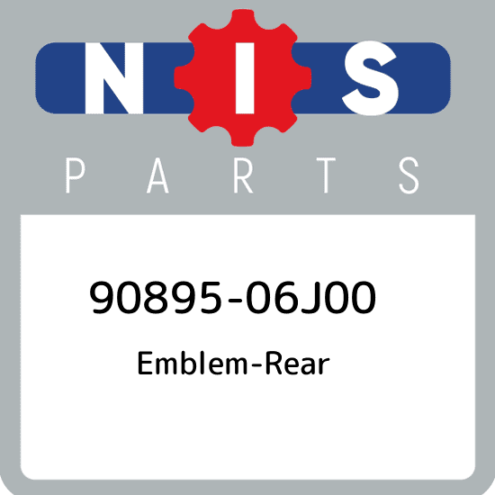 90895-06J00 Nissan Emblem-rear 9089506J00, New Genuine OEM Part | eBay