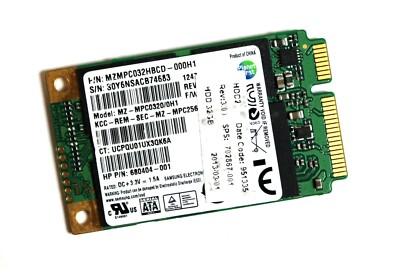 702867-001 HP 32GB mSATA SSD for EliteBook Folio 9470M | eBay