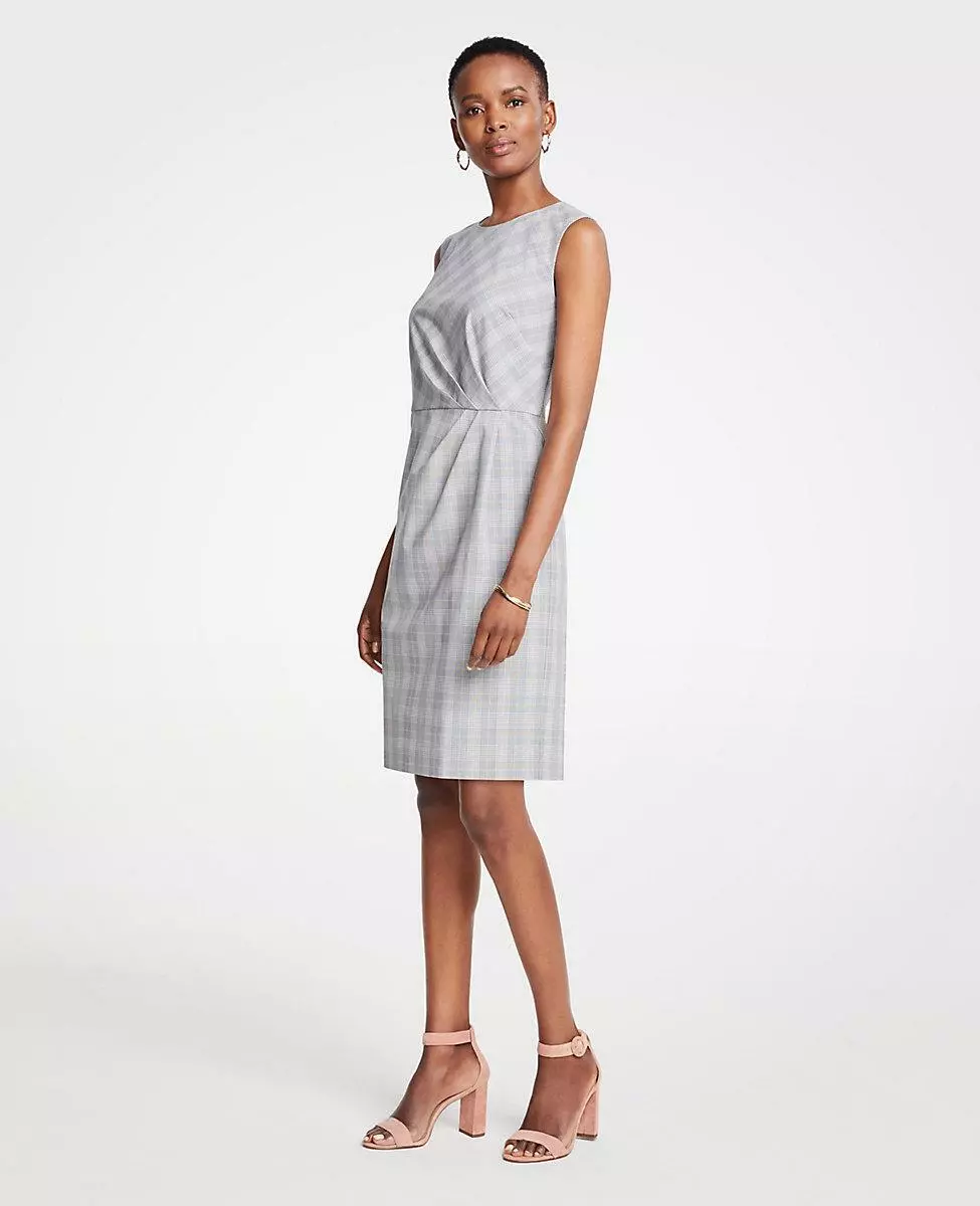 Ruched clearance sheath dress