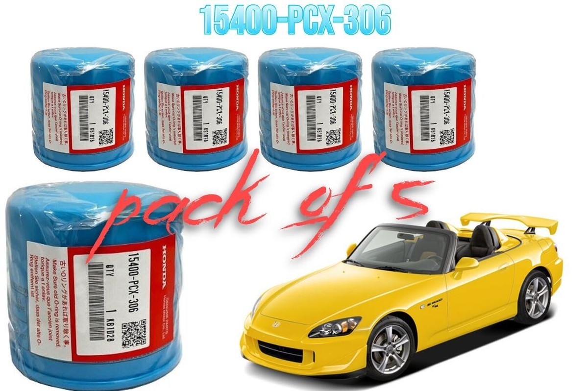 5 Pack Genuine Honda OEM Engine Oil Filter 15400-PCX-306 | eBay