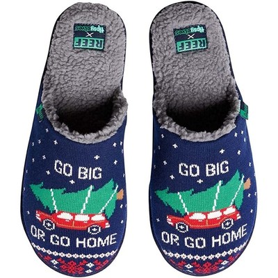 Reef Tipsy Elf Navy Santa Men Slippers 8/9 Reef X  main image 3