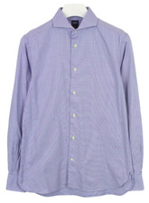 Boggi Tailored Fit Formal Shirt Mens 39/15 1/2 Button Neck