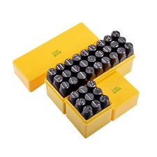 Number and Letter Stamp Set 1/8"3mm Metal Stamping Kit A-Z  0-9 36 PCS Steel...