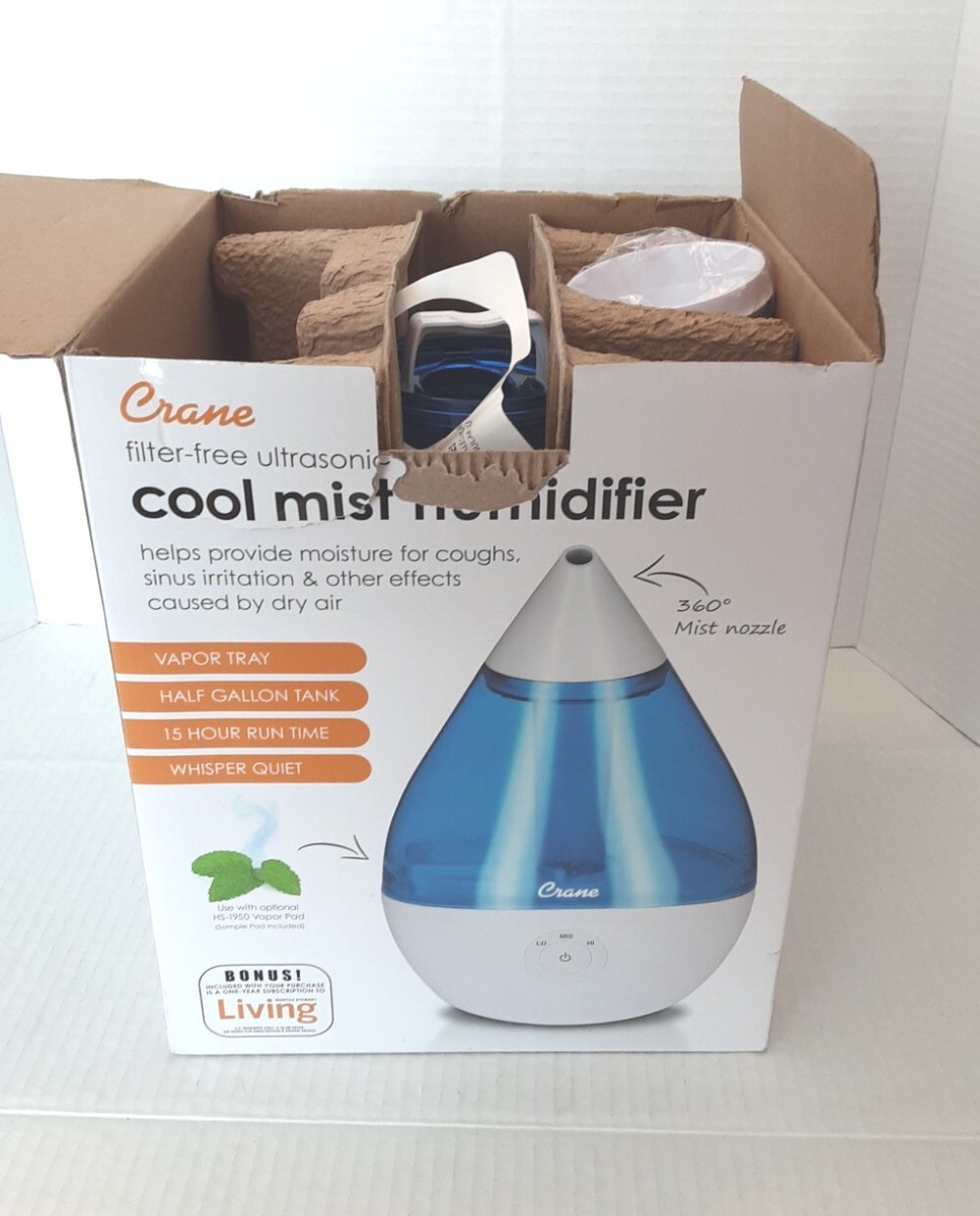 Crane Humidifier Ultrasonic Air Cool Mist EE5302 15 Hour Medium