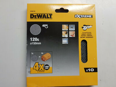 DeWALT DTM3135 DeWALT EXTREME Schleifgitter 150 mm,Körnung:120,10 Stck. DTM 3135