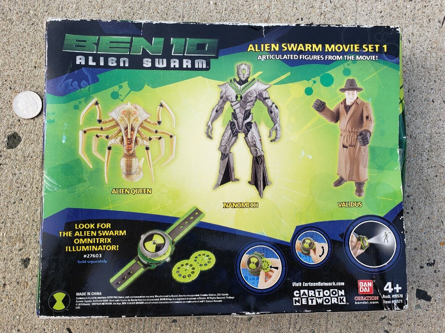 Bandai Ben 10 Alien Swarm Movie Set 1 Sealed New In Box (With Shelf Wear,  Dings)