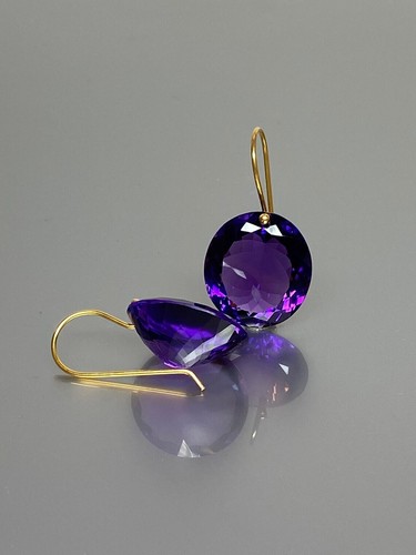 14k Pink Topaz Earrings 925 Sterling Silver Pink Oval Dangle Earrings For Her - 第 21/83 張圖片